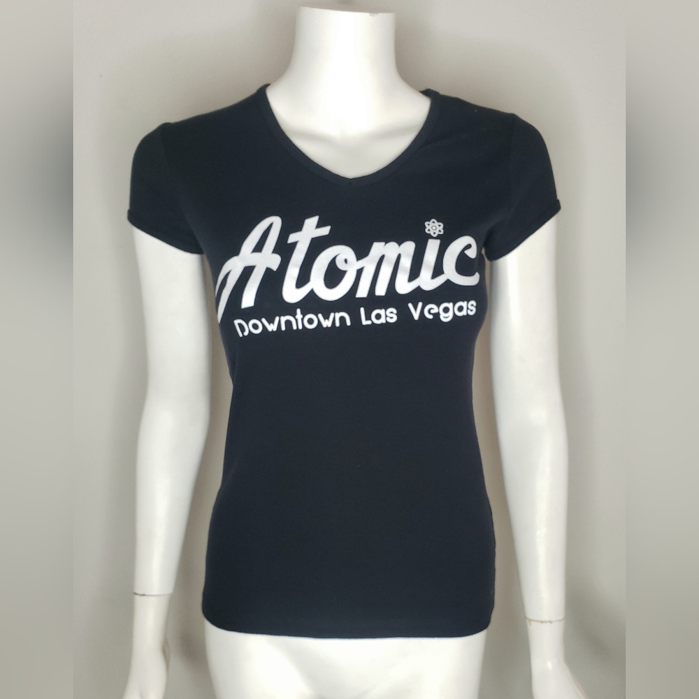 Atomic Liquors Black Graphic Tee